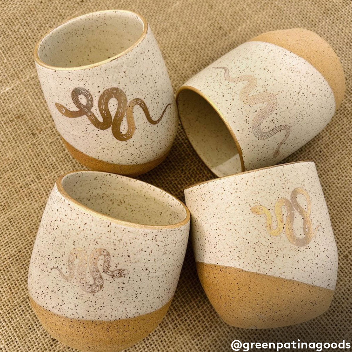 Gold Overglaze Decal - Magic Snake