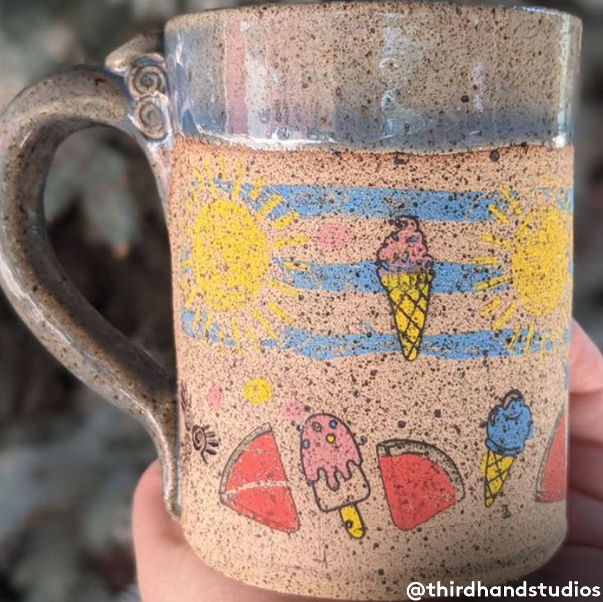 Underglaze Transfer - Sun & Waves