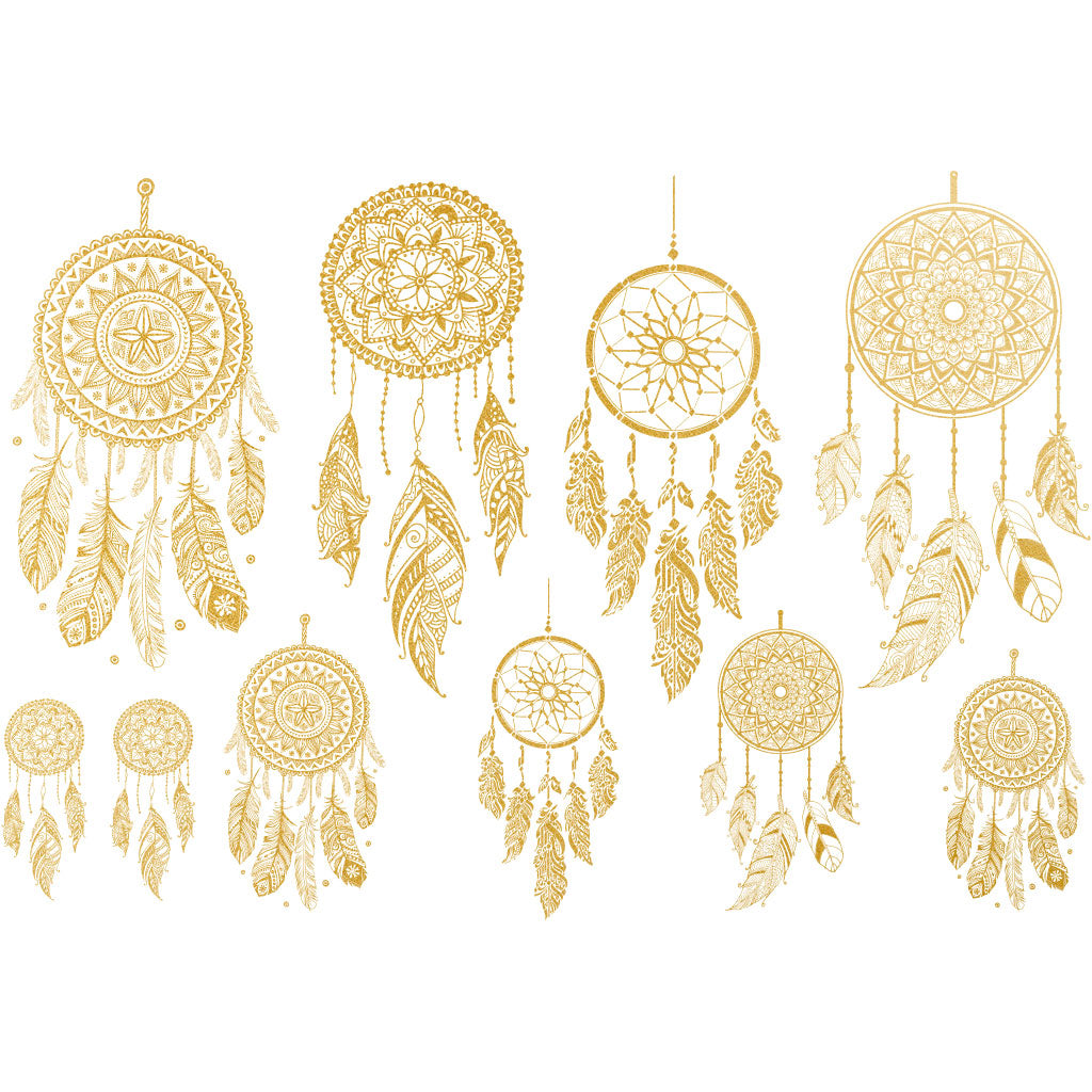 Gold Overglaze Decal - Dream Catcher