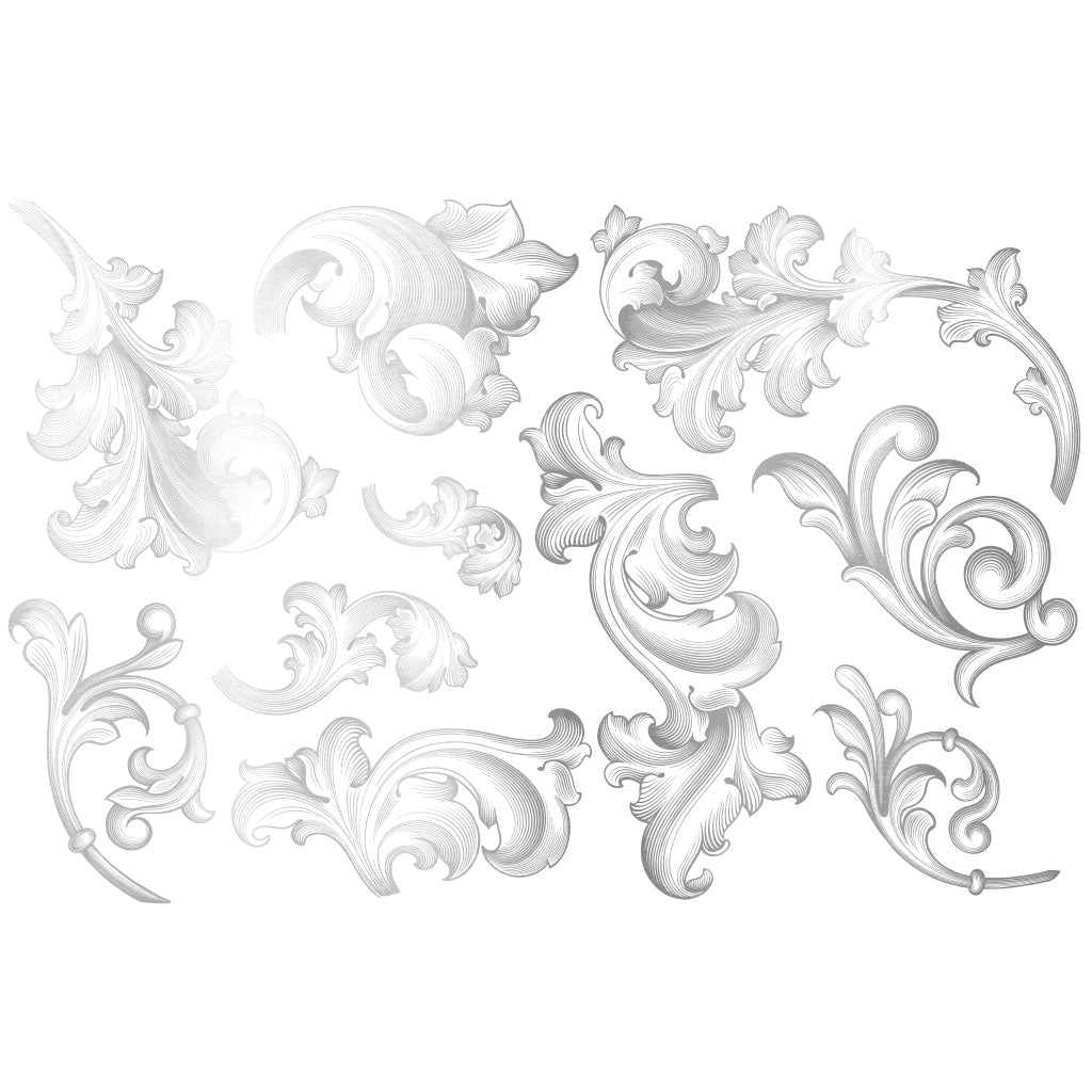 Gold Overglaze Decal - Victorian Flourish