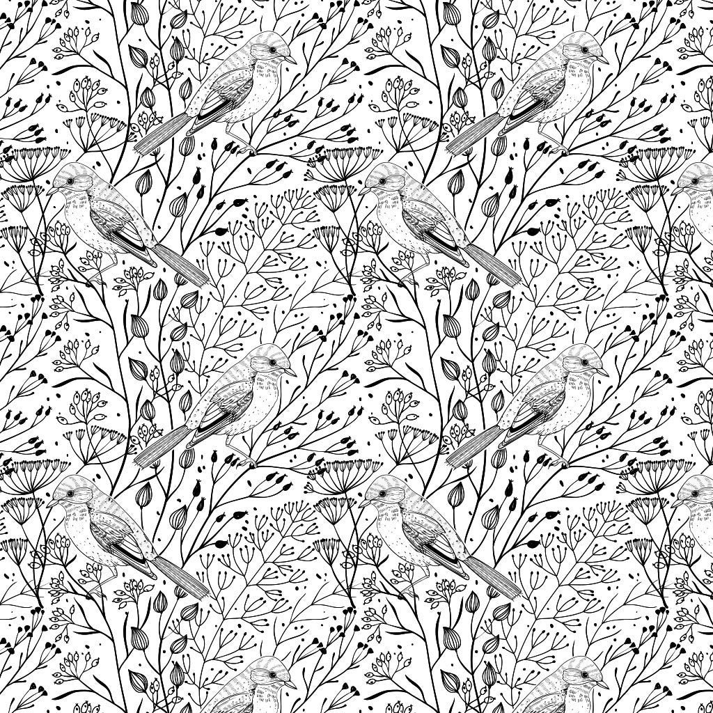 Underglaze Transfer - Birds & Branches