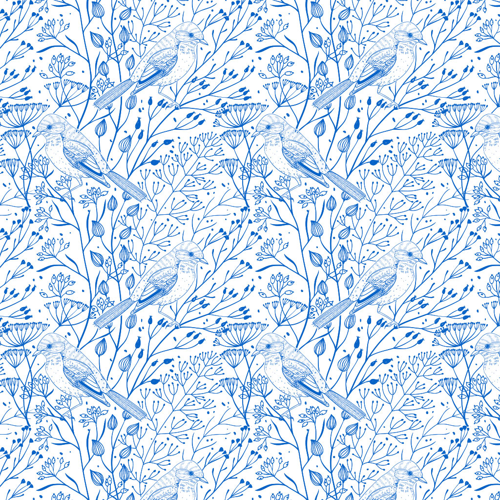 Underglaze Transfer - Birds & Branches