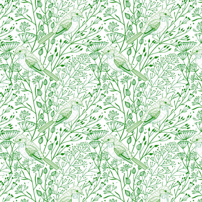 Underglaze Transfer - Birds & Branches