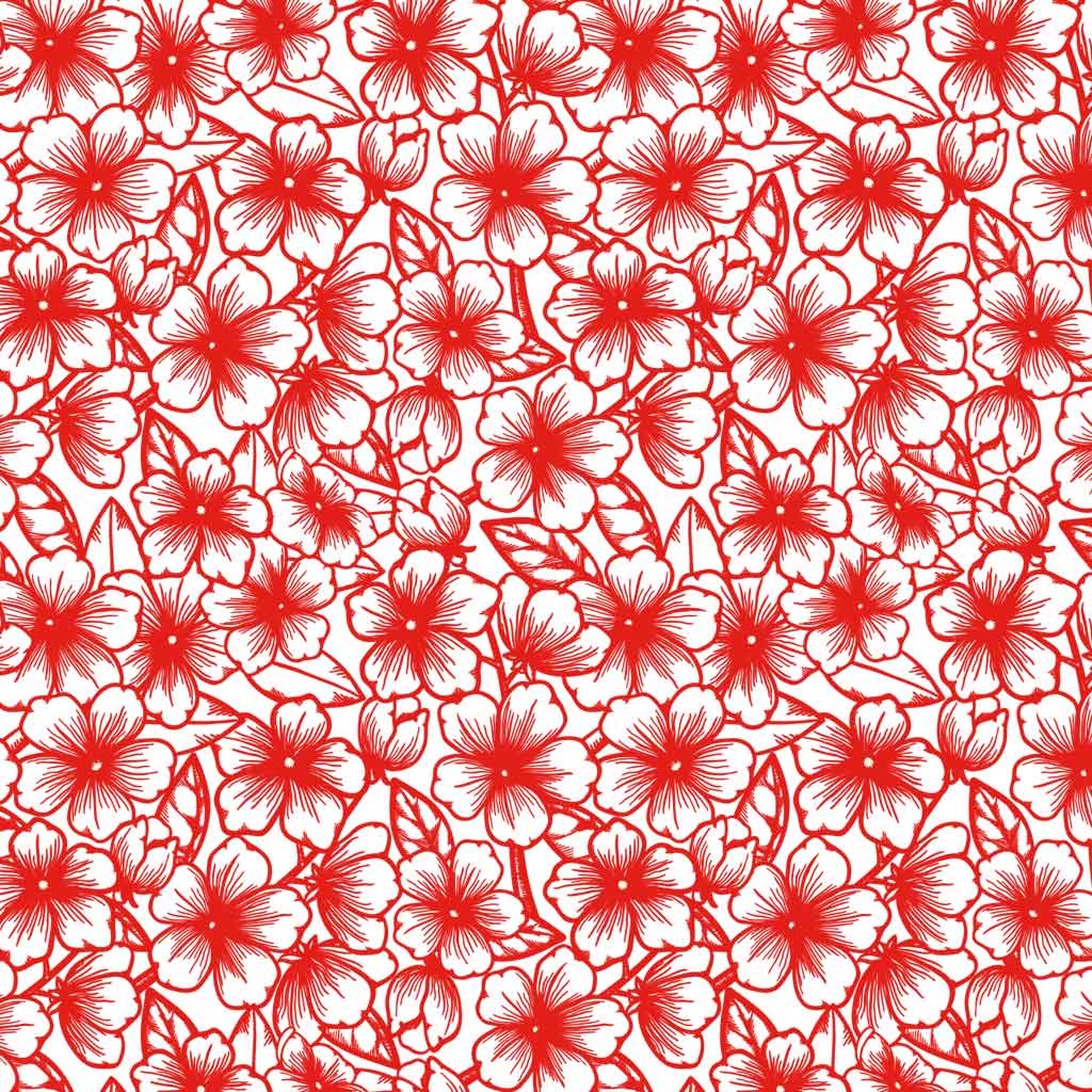 Underglaze Transfer - Flower, Buds & Blossom