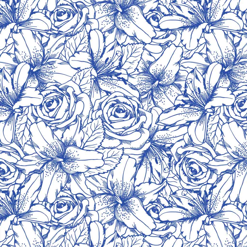 Underglaze Transfer - Flower, Lilly & Rose