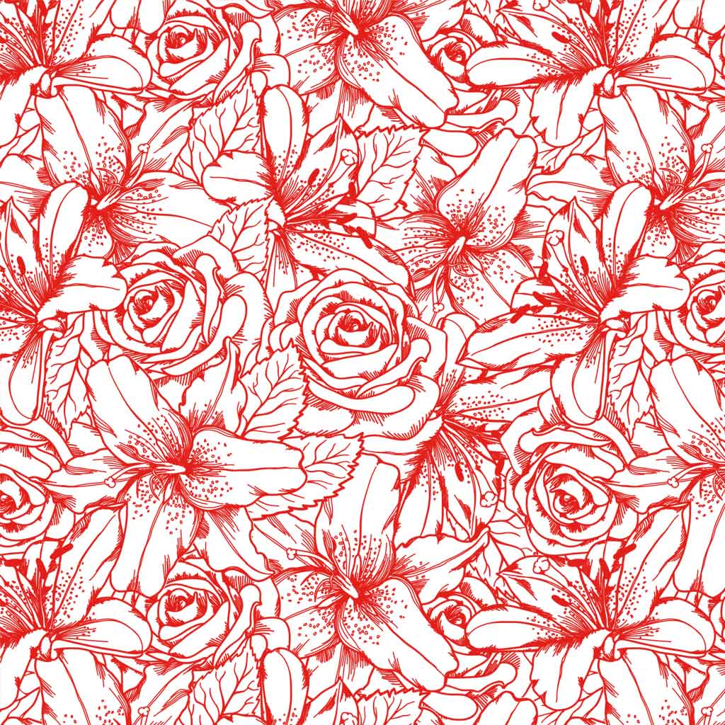 Underglaze Transfer - Flower, Lilly & Rose