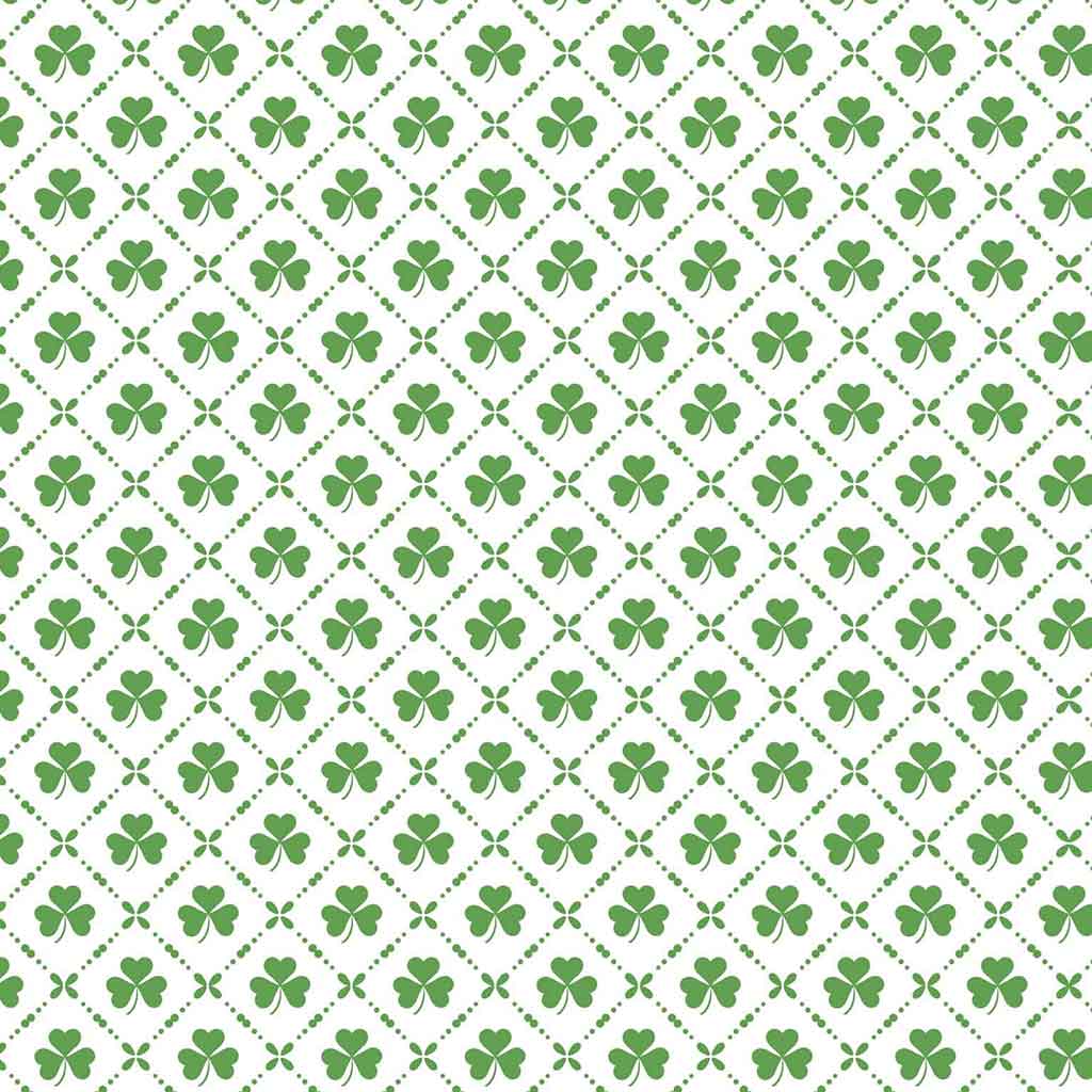 Underglaze Transfer - Clover Leaf, St Patrick's Day