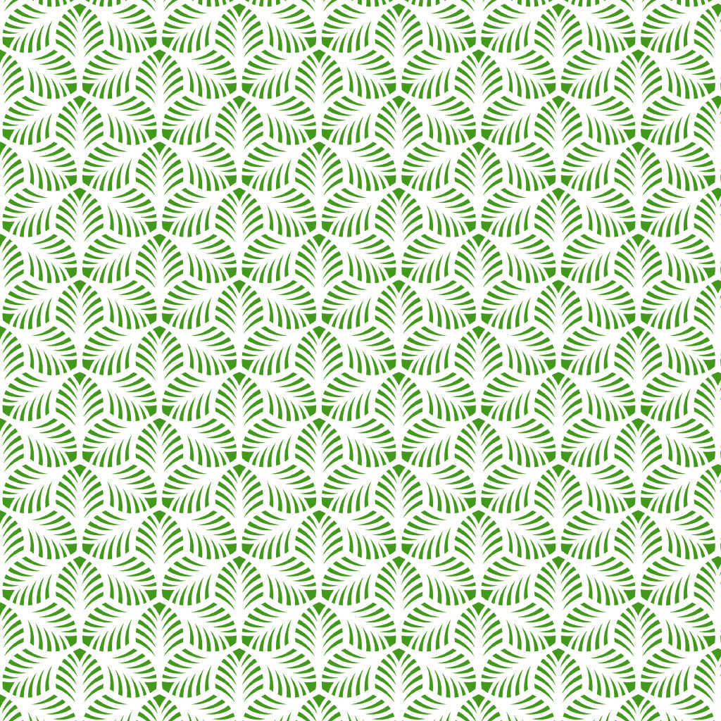 Underglaze Transfer - Pattern, Palm  Leaves