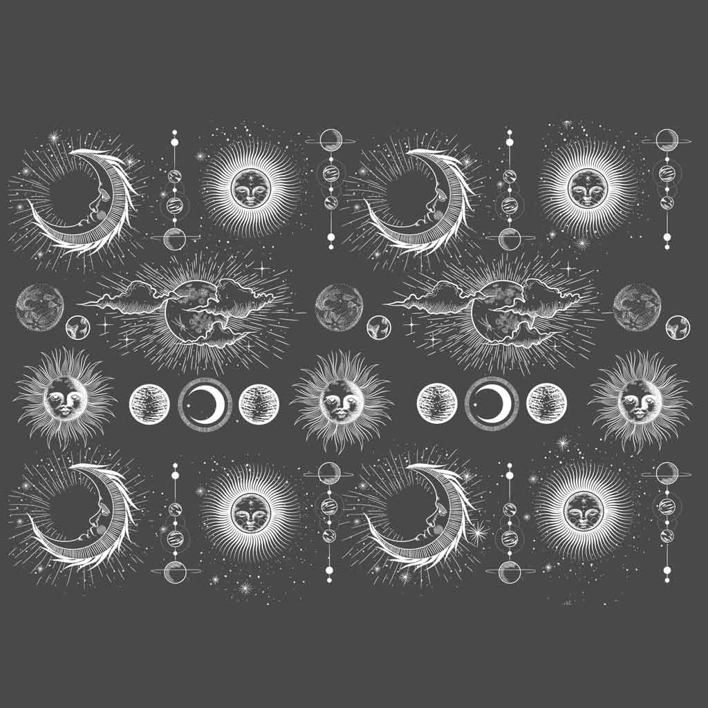 Underglaze Transfer - Sun and Moon