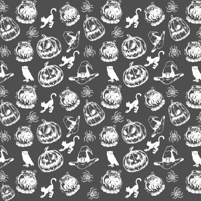 Underglaze Transfer - Witch & Pumpkin
