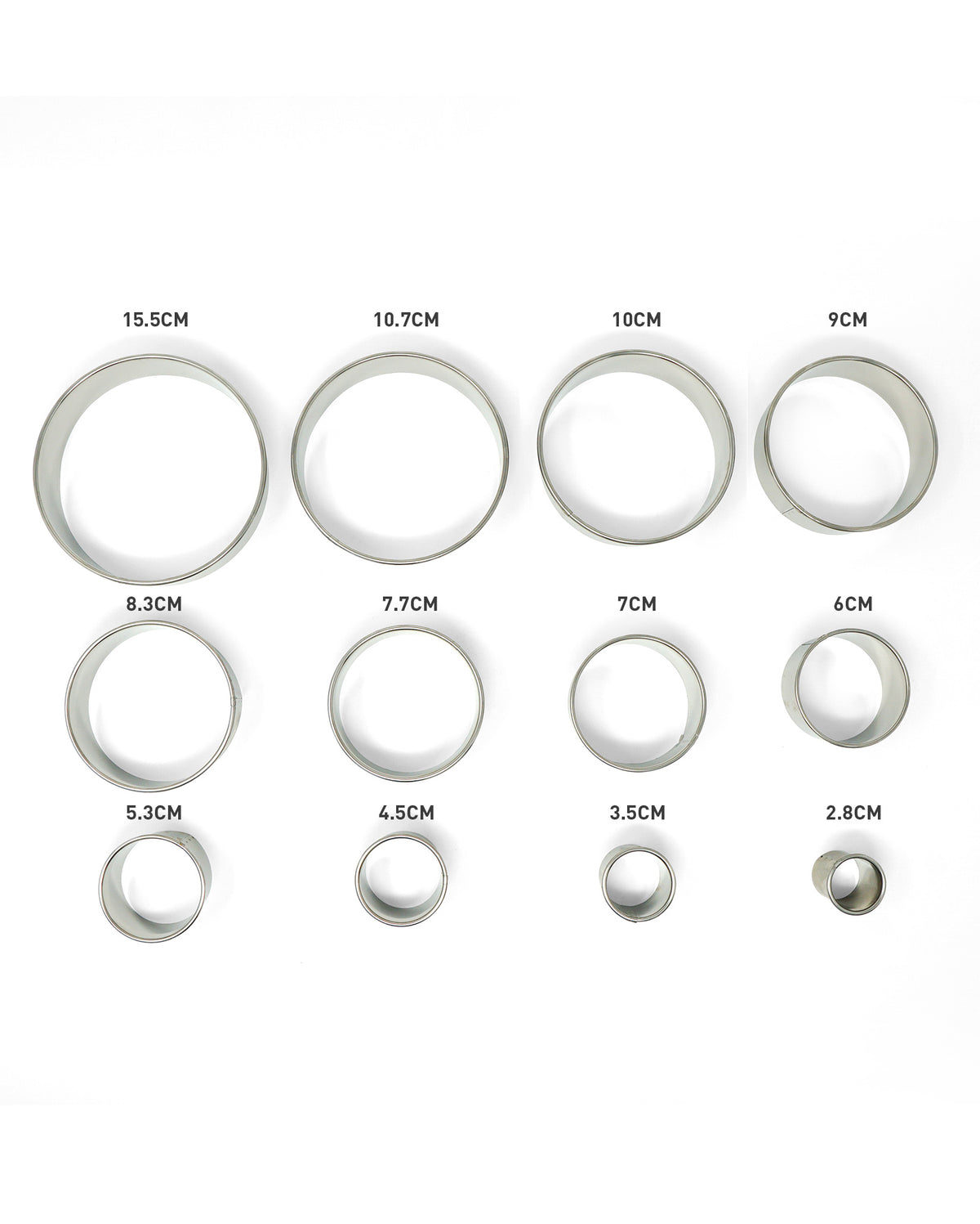12 Pieces Round Cutter