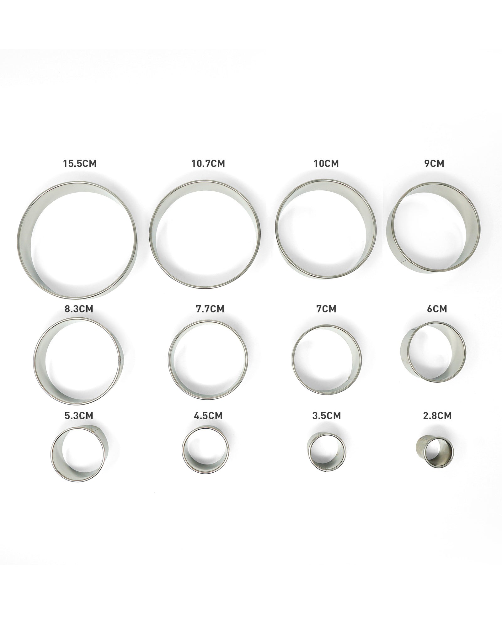 12 Pieces Round Cutter