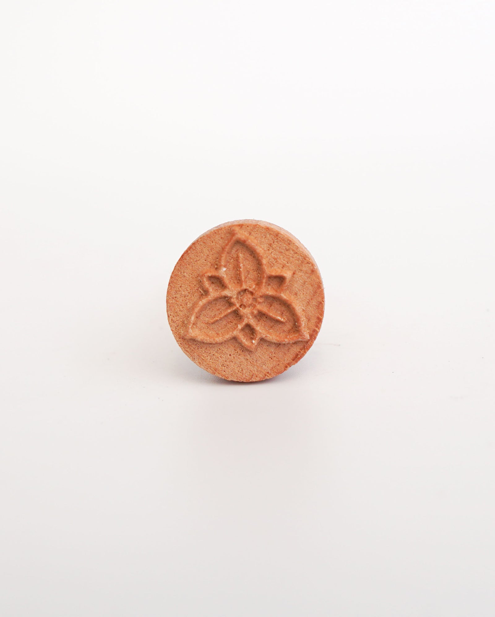 Clay Stamp - Trillium Flower