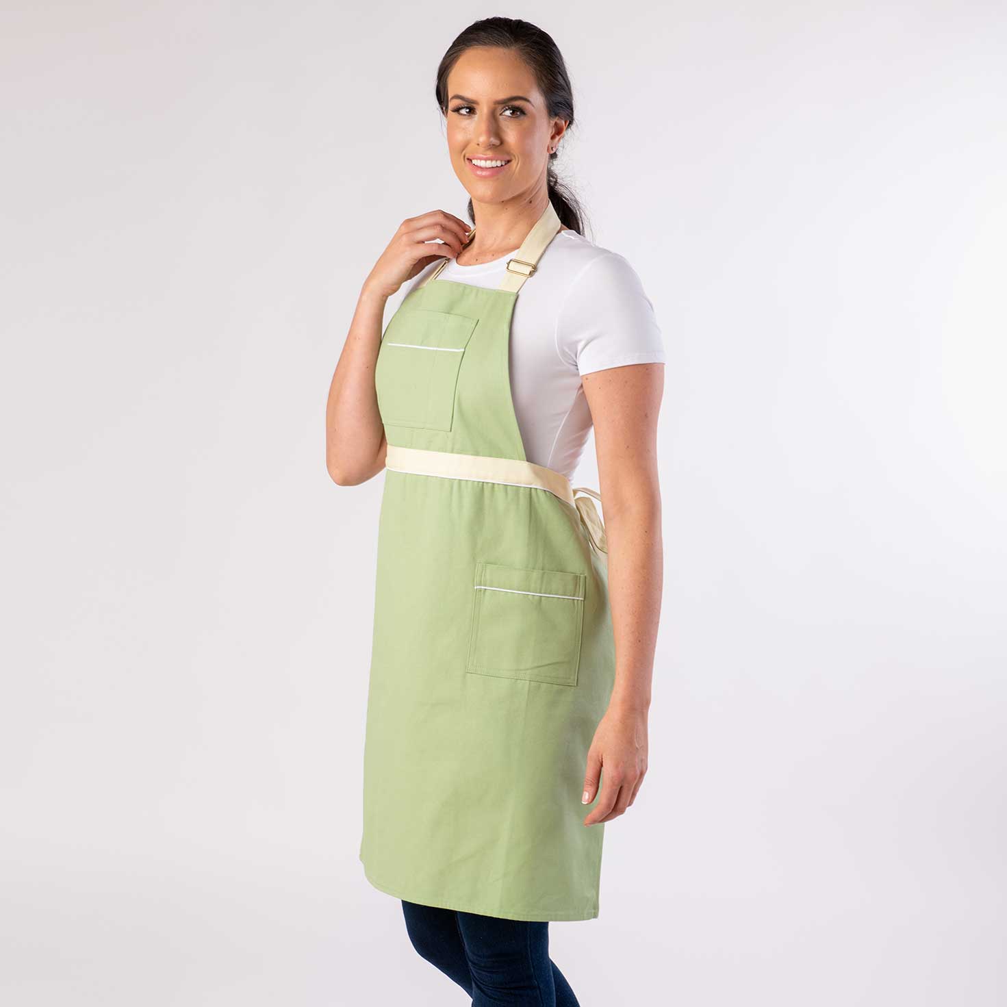 Split leg Pottery Apron - Mint Green