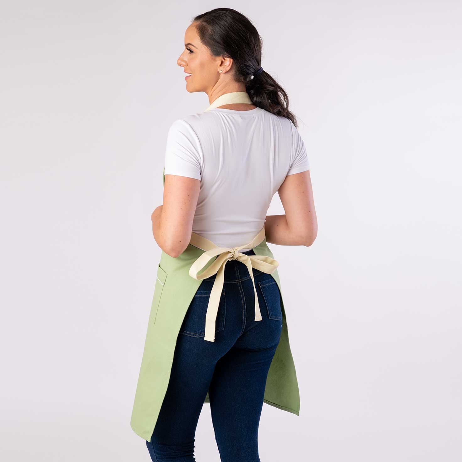 Split leg Pottery Apron - Mint Green