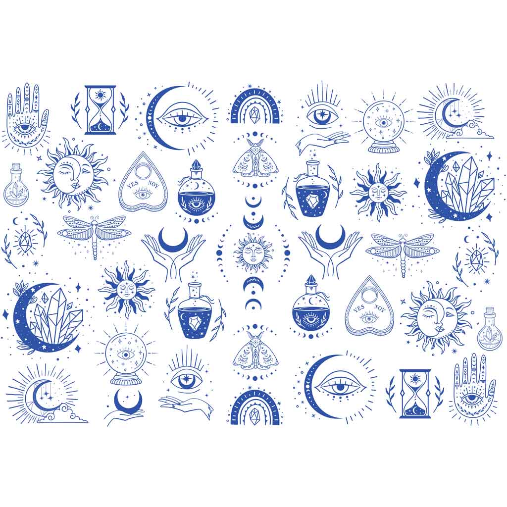 アートNo.366 Underglaze Transfer, Ceramic Decal - Mystical | Sanbao