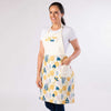 Split leg Pottery Apron - Pastel Leaf
