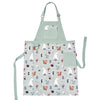 Split leg Pottery Apron - Forest Animal