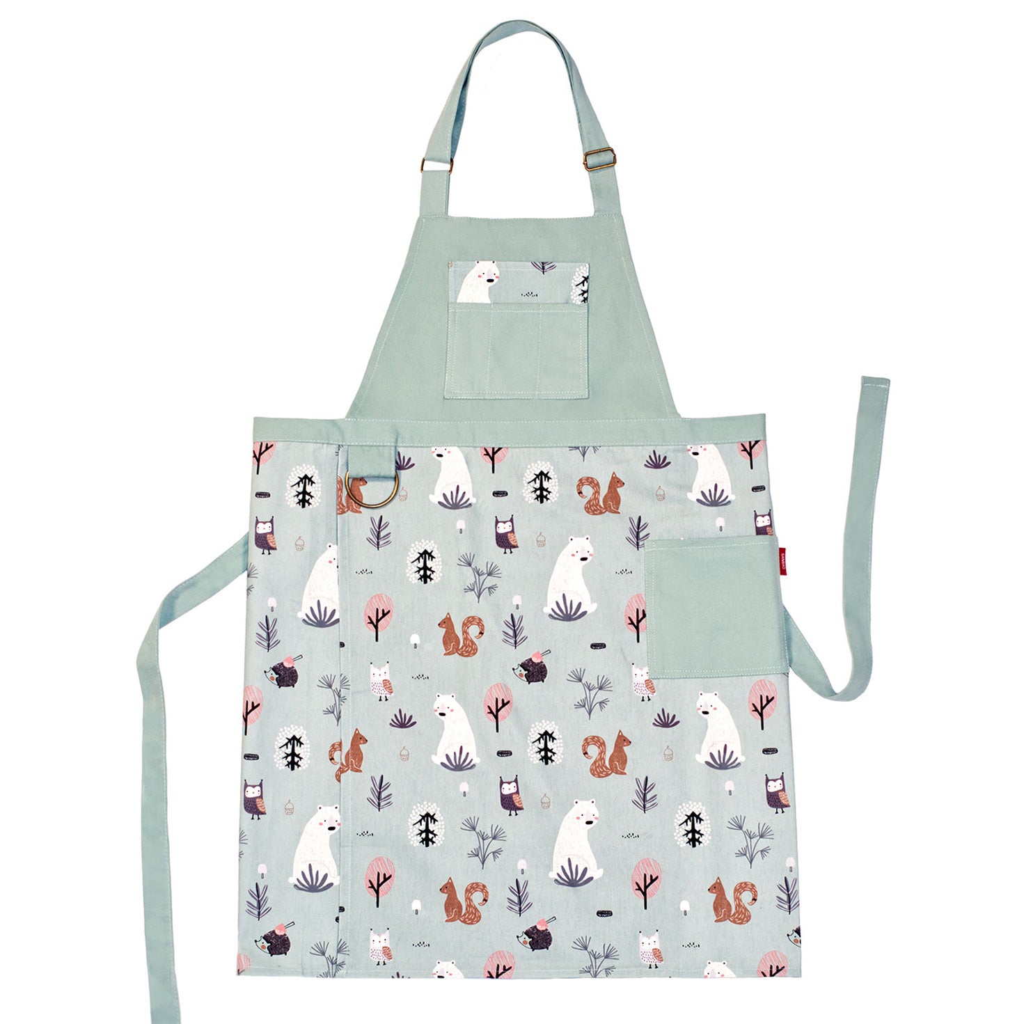 Split leg Pottery Apron - Forest Animal