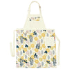 Split leg Pottery Apron - Pastel Leaf