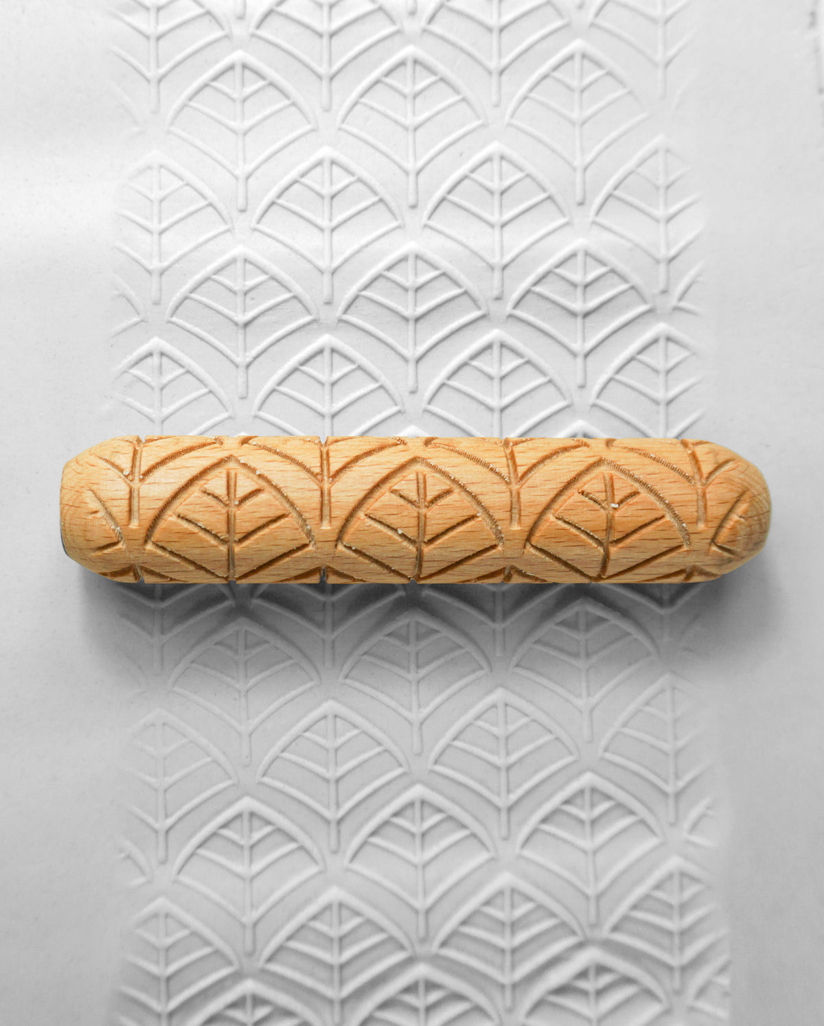 Clay Texture Roller - Arrow Leaf