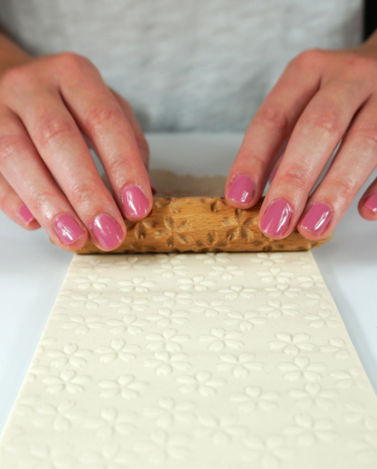Clay Texture Roller - Cherry Blossom