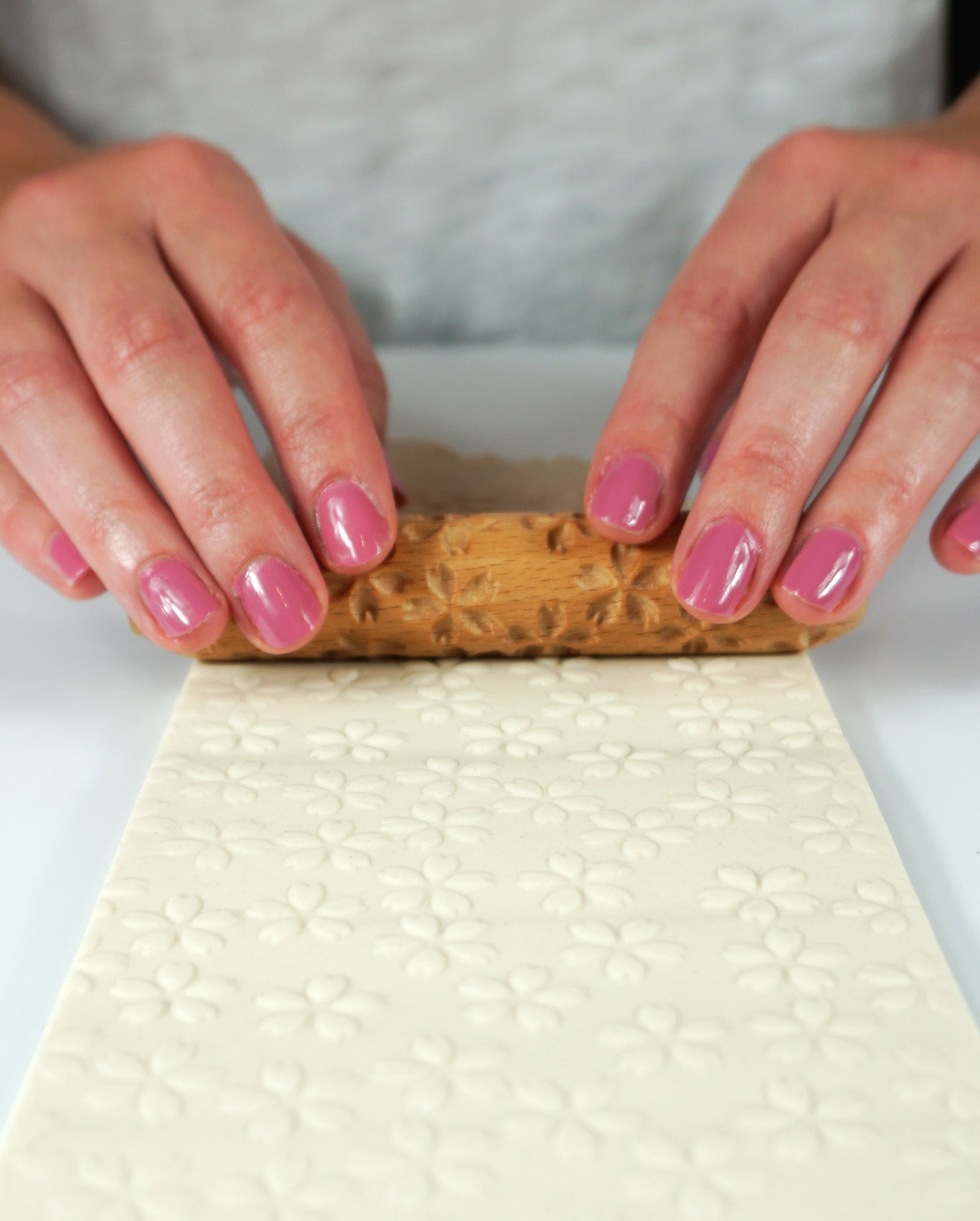 Clay Texture Roller - Cherry Blossom