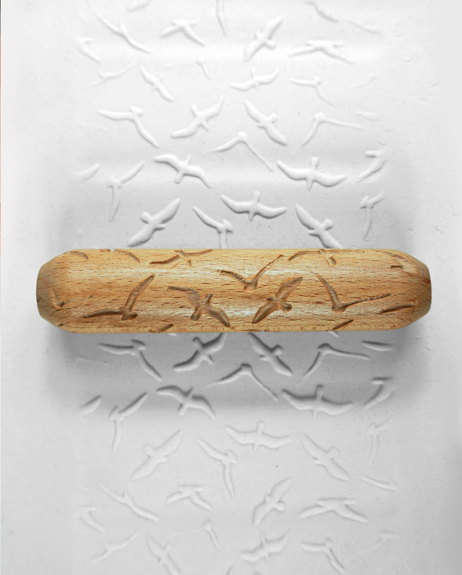 Clay Texture Roller - Feathered Flock