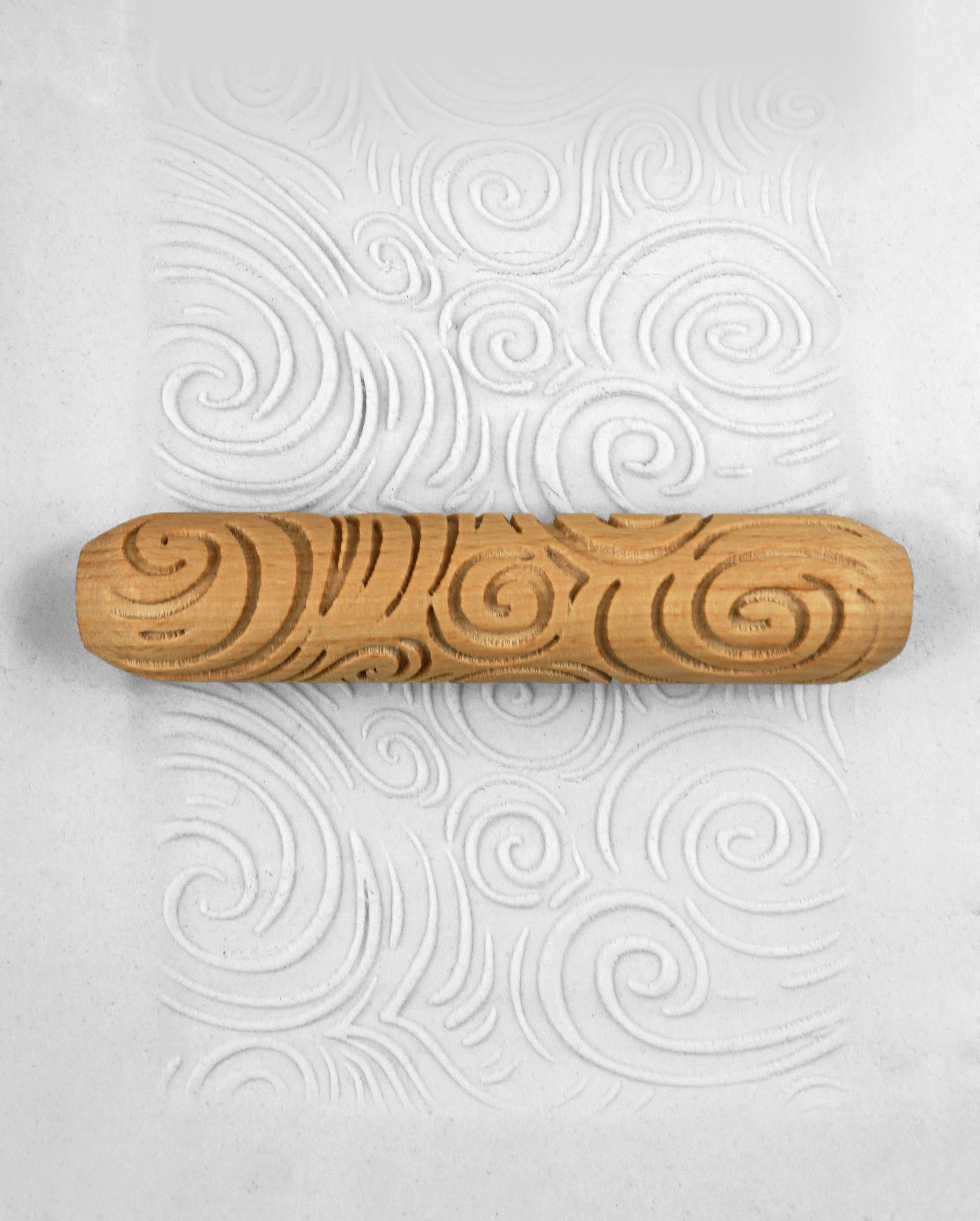 Clay Texture Roller, Weave - The Ceramic Shop