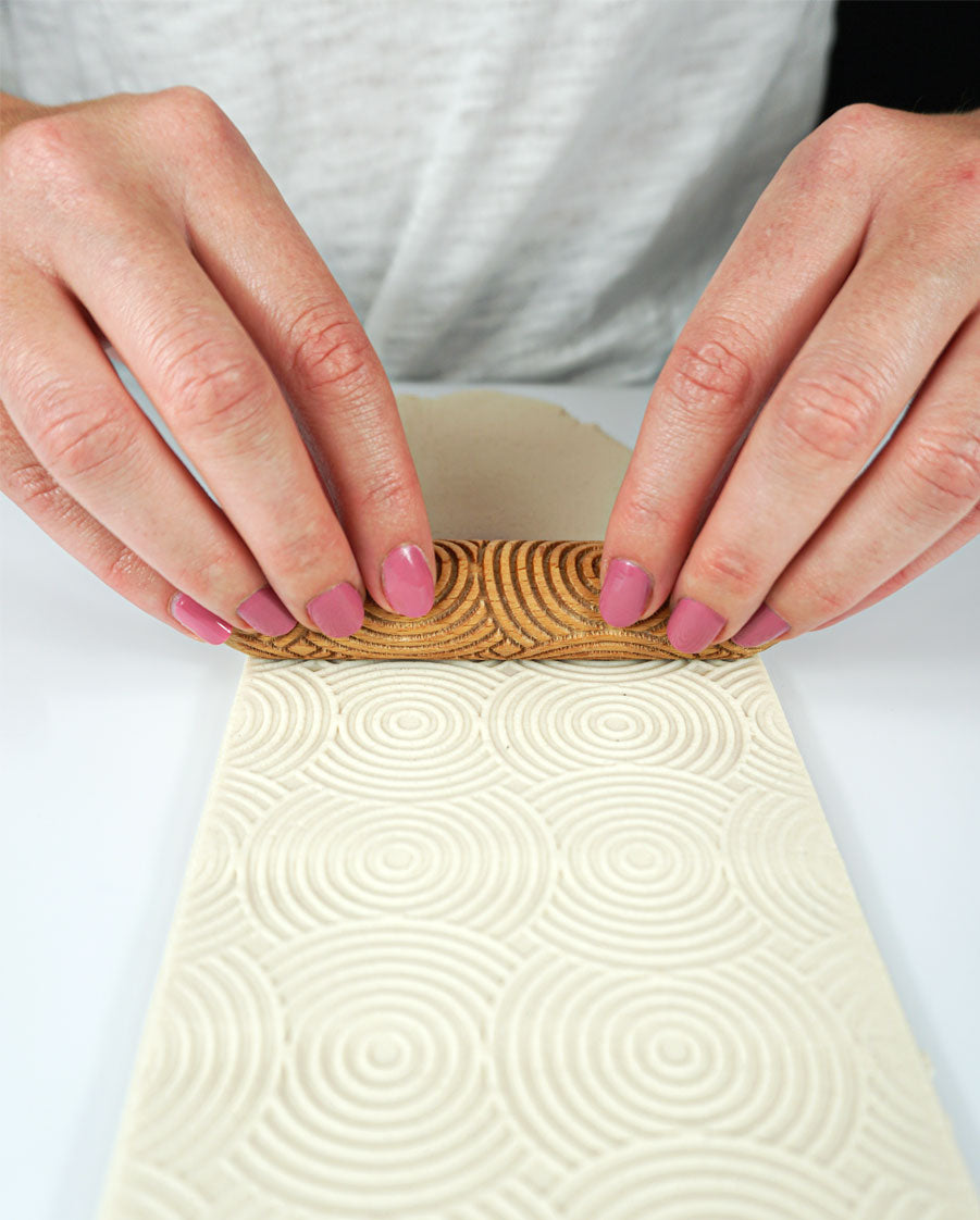Abstract Ripple Texture Roller Abstract Design Textures Clay Pattern Hand Roller  Clay Texture Tool 
