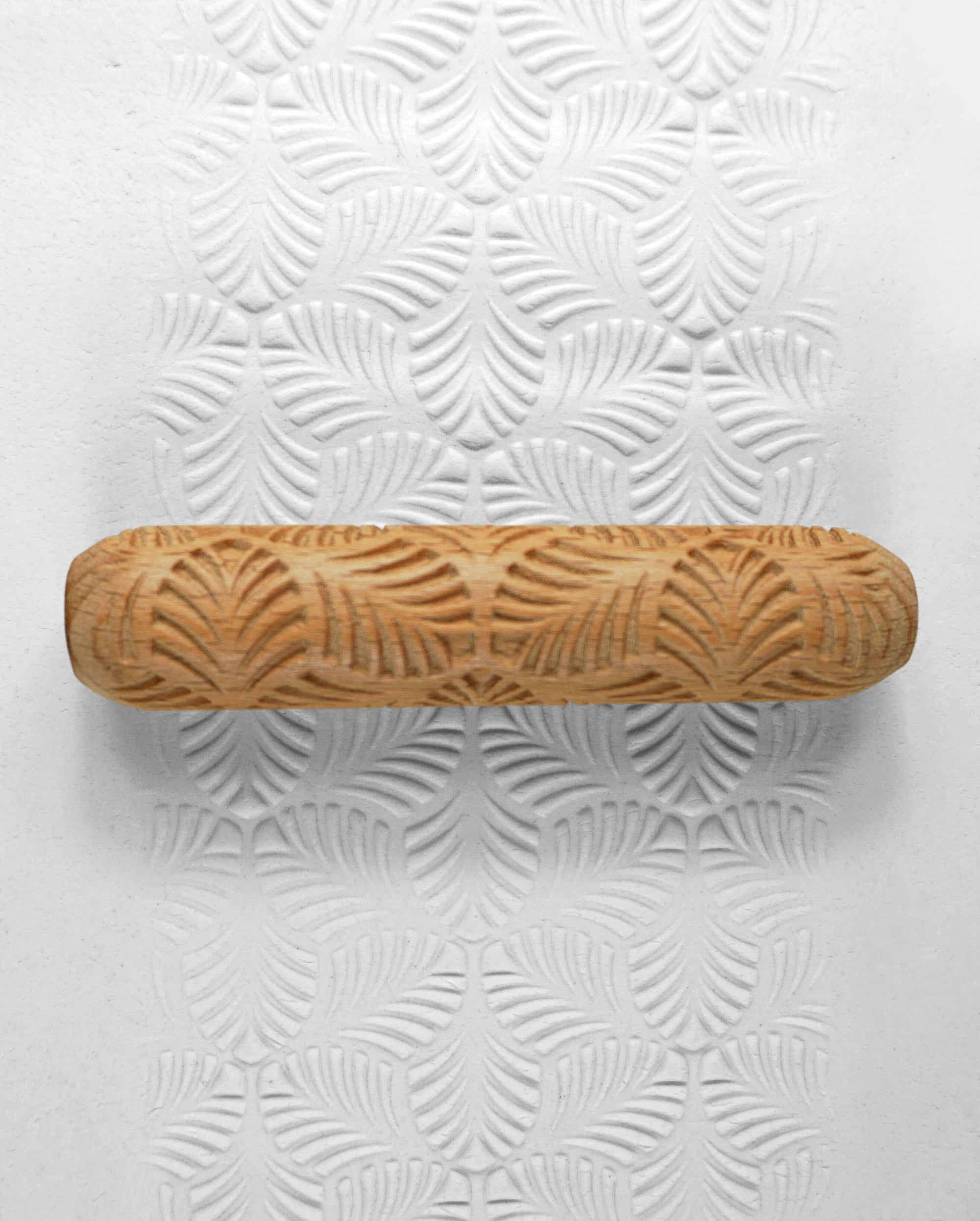 Clay Texture Roller - Palm Leaf - Sanbao Studio - ChinaClayArt
