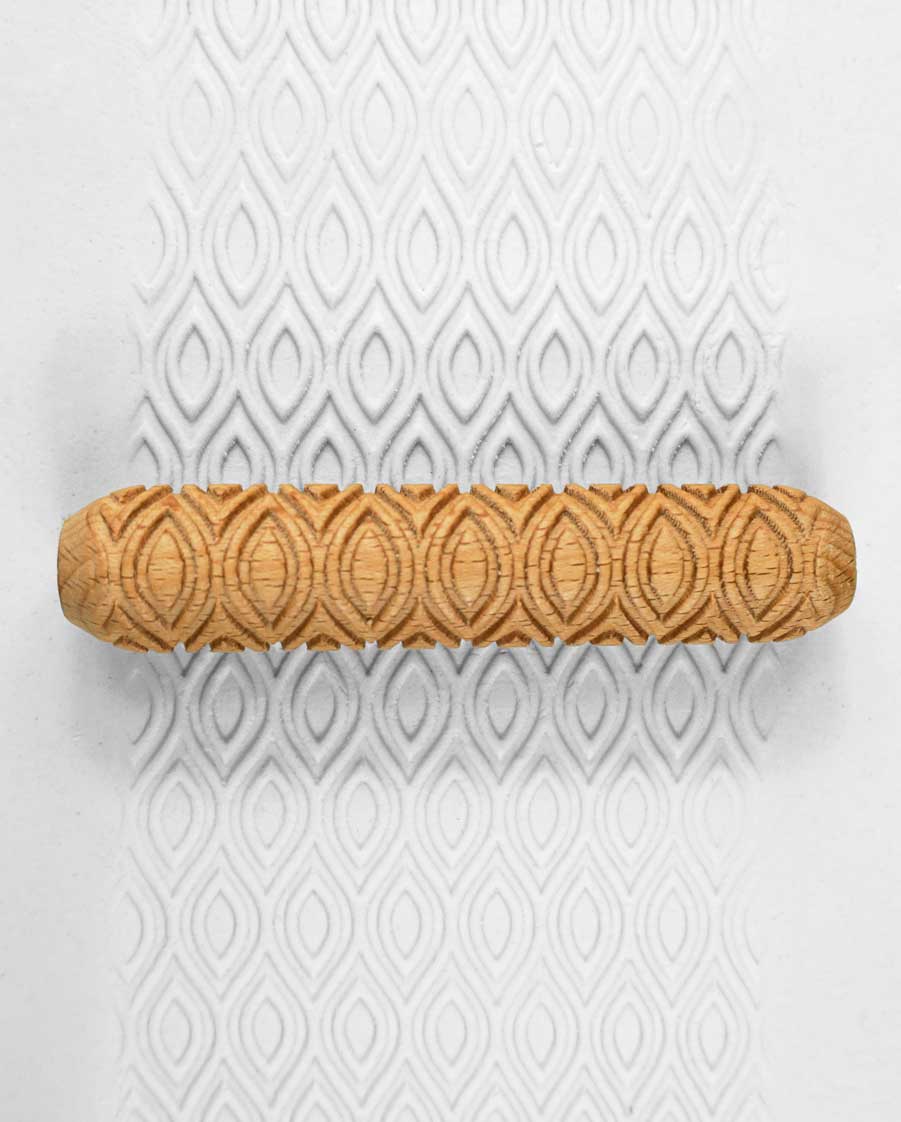 Clay Texture Roller - Rising Sun - Sanbao Studio - ChinaClayArt