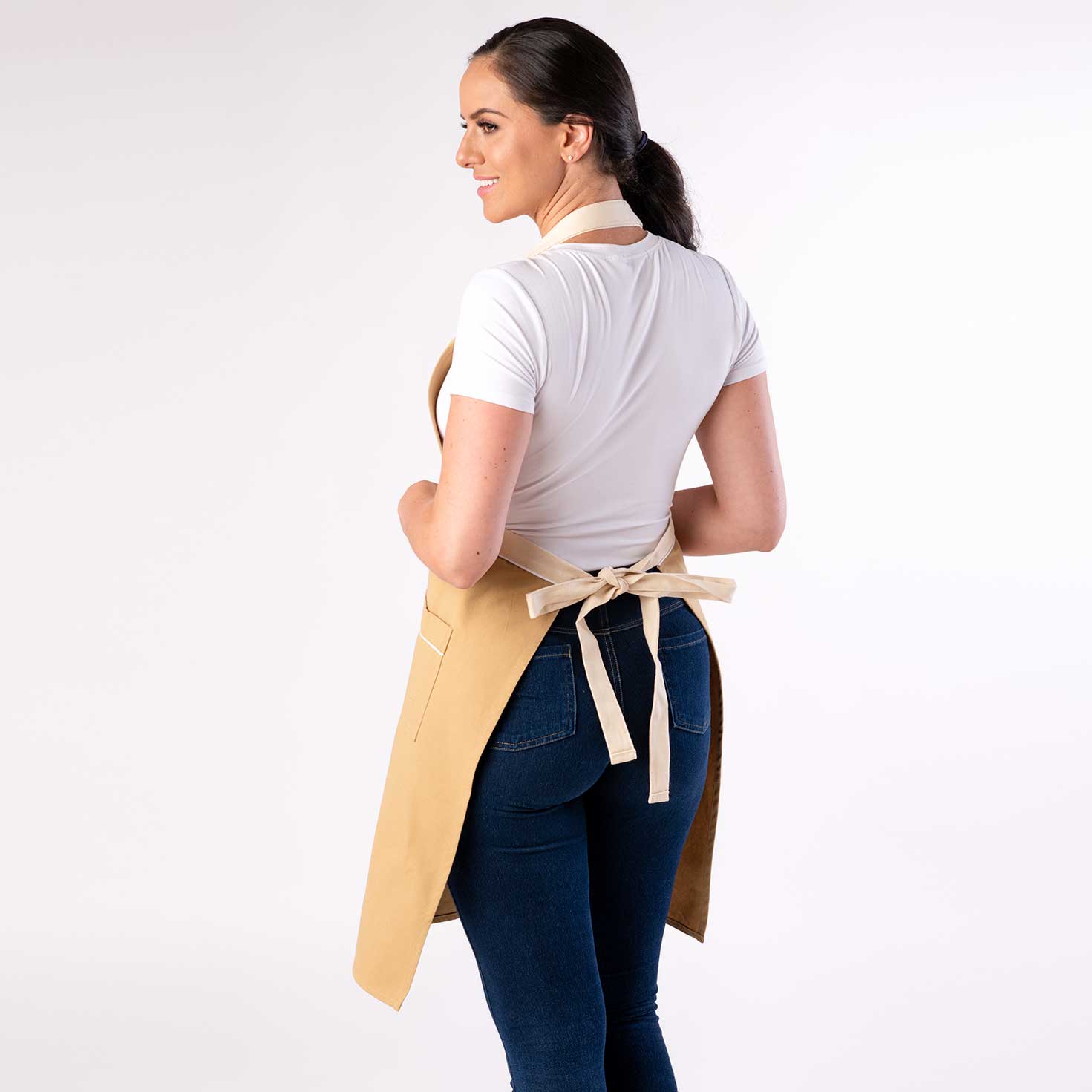 Split leg Pottery Apron - Sand Dune