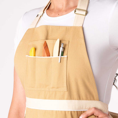 Split leg Pottery Apron - Sand Dune