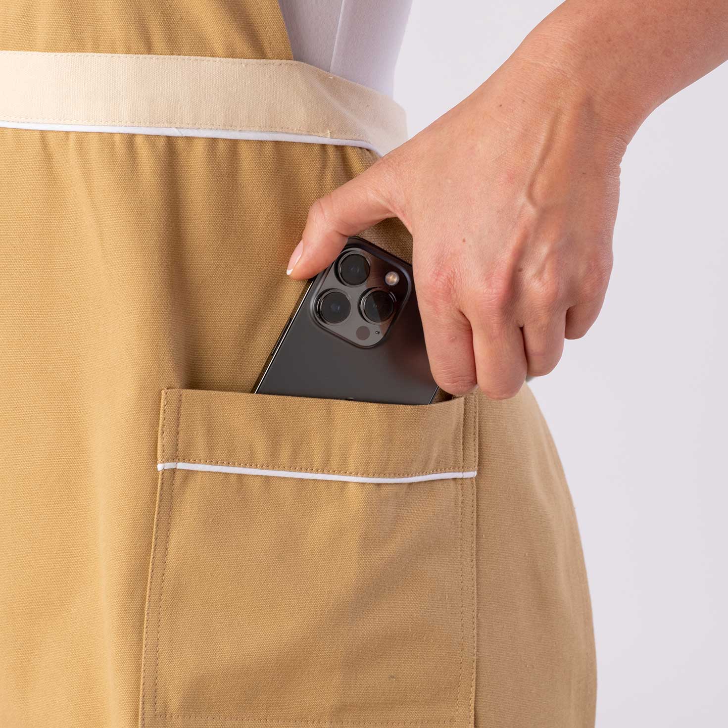 Split leg Pottery Apron - Sand Dune