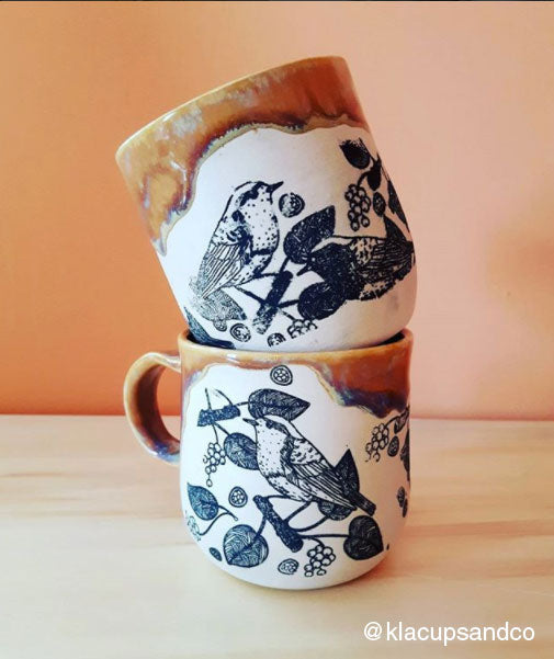 Underglaze Transfer - Birds & Leafs