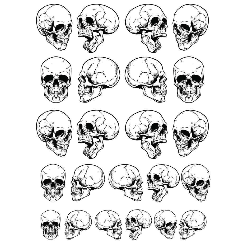 Underglaze Transfer - Skull