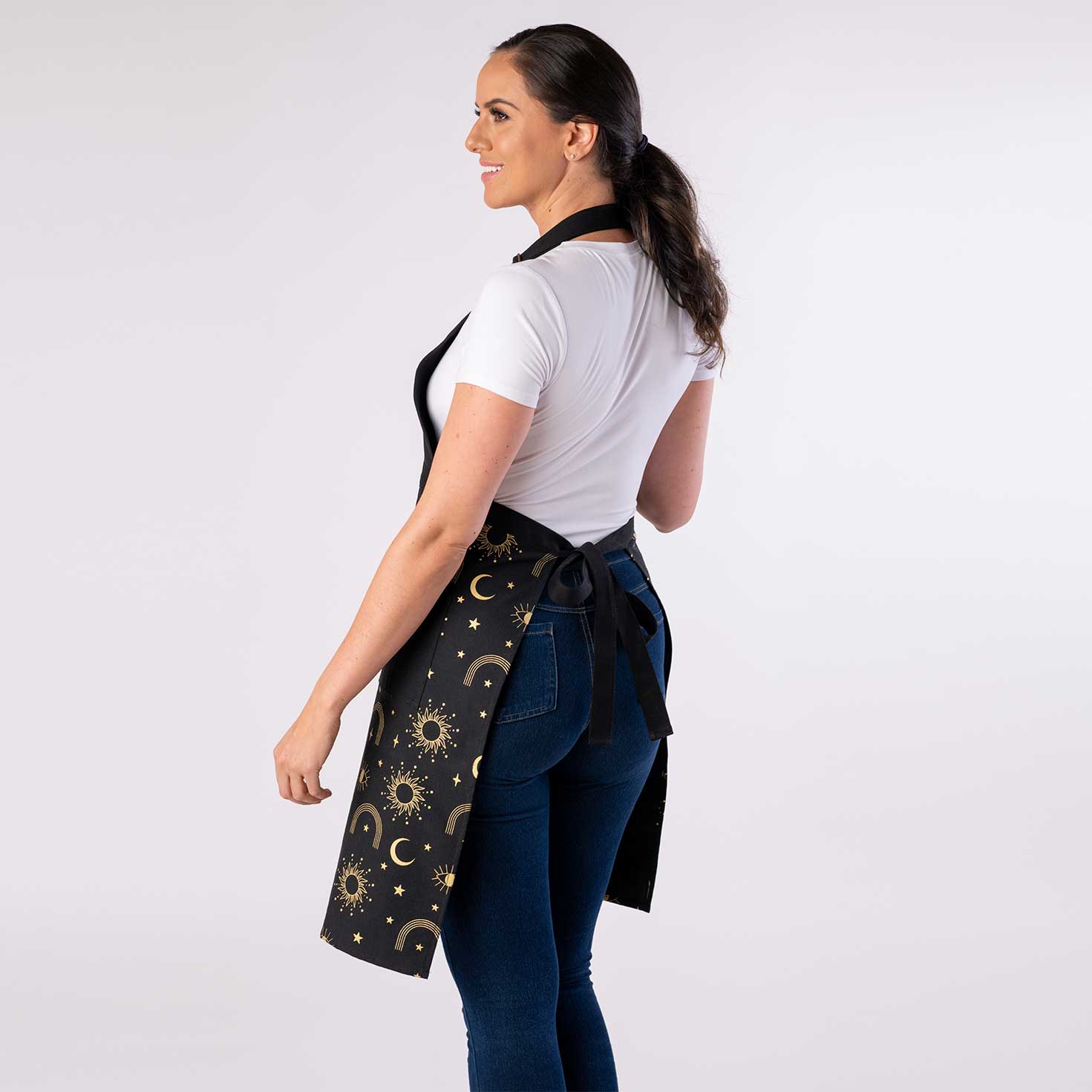 Split leg Pottery Apron - Star Dust