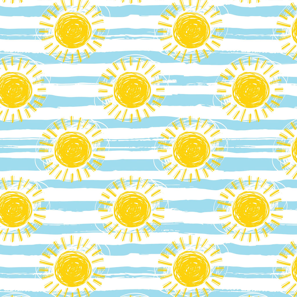 Underglaze Transfer - Sun &amp; Waves