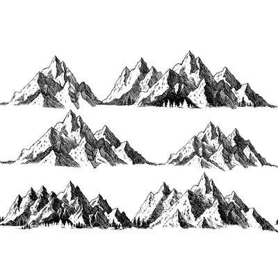 Underglaze Transfer - Mountain