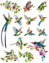 Overglaze decal - Birds