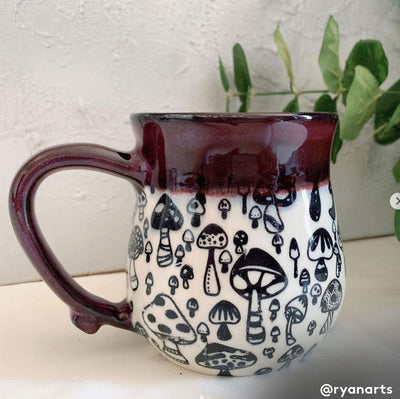 Underglaze Transfer - ClayShare, Wild Mushroom