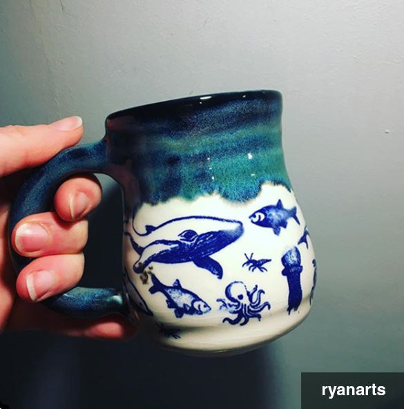 Underglaze Transfer - Ocean, Fish